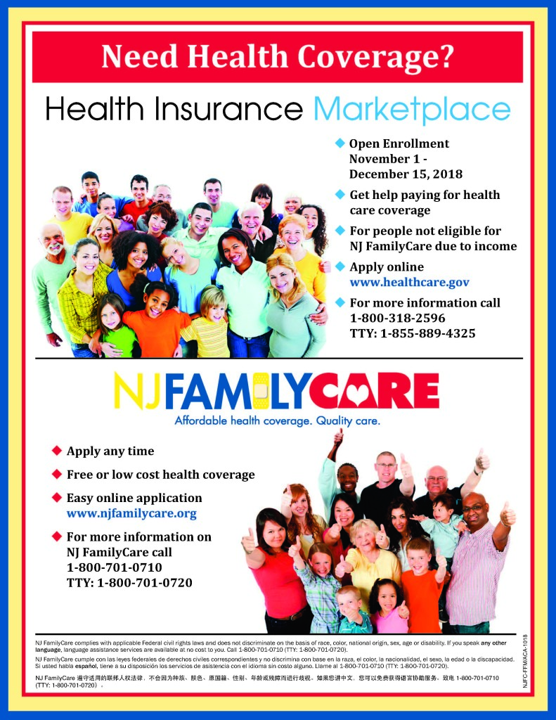 Need Health Coverage? Open Enrollment for NJ Family Care Child Care
